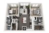 2 Bedrooms A and 2 Bathrooms Floor Plans 2 Bedrooms A and 2 Bathrooms Floor Plans at Vintage at the Avenue, Tennessee, 37129